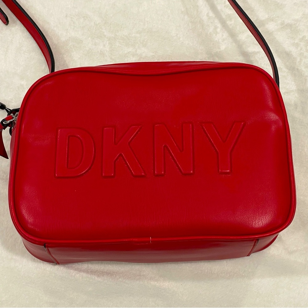 DKNY Red Tilly Camera Crossbody Bag